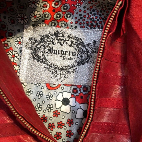 IMPERO LONDON | Red leatherCorset Dress/ Coat - Picture 2 of 6